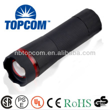 Promotional cheap pocketable zoom function plastic led flashlight TP-1858